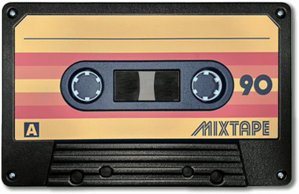 Classic Yellow Retro Tape XL Wall Art