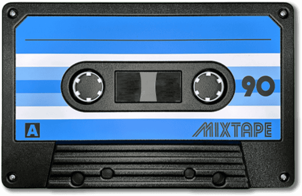 Blue Retro Tape XL Wall Art