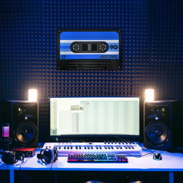 Blue Retro Tape XL Wall Art - Image 4