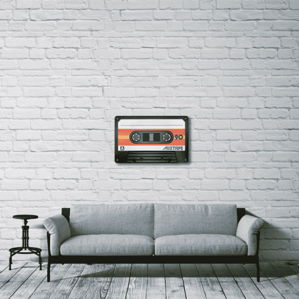 Sunset Stripes Retro Tape XL Wall Art - Image 3