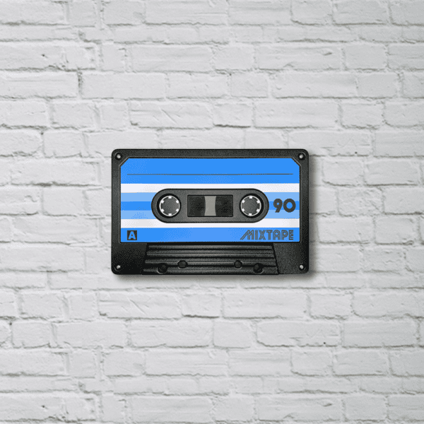 Blue Retro Tape XL Wall Art - Image 2